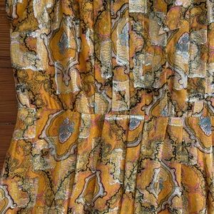 Anthropologie HD Paris silk and metallic dress / Never Worn